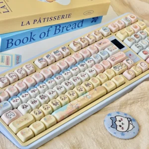 Chiikawa MOA PBT Keycap Set with whimsical character designs