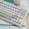 Detailed texture view of Chiikawa Whimsical Characters MAO Cute PBT design and material