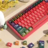 Close-up of Chinese Zodiac Cherry Keycap Exquisite Chinese highlighting details and finish