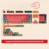 Angle view of Chinese Zodiac Cherry Keycap Exquisite Chinese showing color layering and layout presence