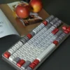 Close-up of Classic Russian Cherry Keycap Durable PBT classic highlighting details and finish