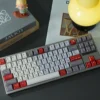 Angle view of Classic Russian Cherry Keycap Durable PBT classic showing color layering and layout presence