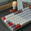 Classic Russian Cherry Keycap Durable PBT classic installed on a mechanical keyboard setup
