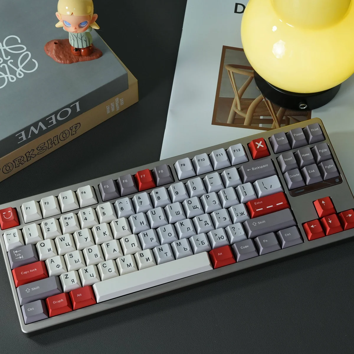 Classic Russian Cherry Keycap Durable PBT classic hero image featuring Classic Russian Keycap Set