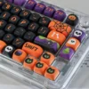 Overhead shot of the 130-key Halloween MOA Keycap Set, arranged to show full layout compatibility and uniform profile.
