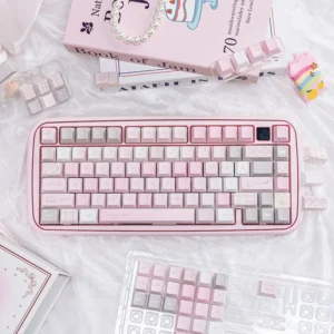 Dreamy Utopia Keycap Set on Mechanical Keyboard