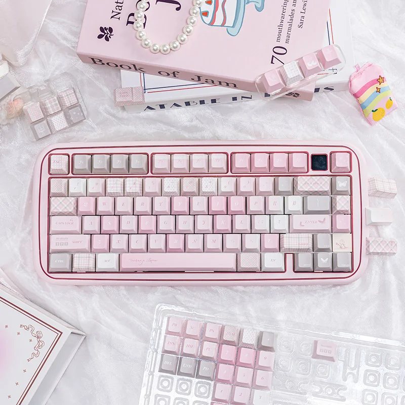 Dreamy Utopia Pbt Keycap Set On Keyboard product image