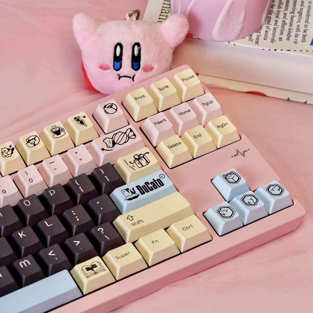 Full layout view of the 139-key DuCato set on a custom keyboard setup