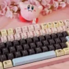 Close-up of DuCato keycaps showcasing five-sided dye-sublimation and PBT texture