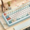 Close-up of Dunhuang Series Keycap Set Exquisite Dunhuang art highlighting handcrafted details and finish