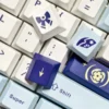 Close-up of Egret Cherry Keycap Set Elegant Egret design highlighting details and finish
