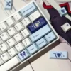 Detailed texture view of Egret Cherry Keycap Set Elegant Egret design design and material