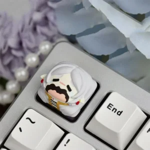 Frieren artisan keycap on mechanical keyboard