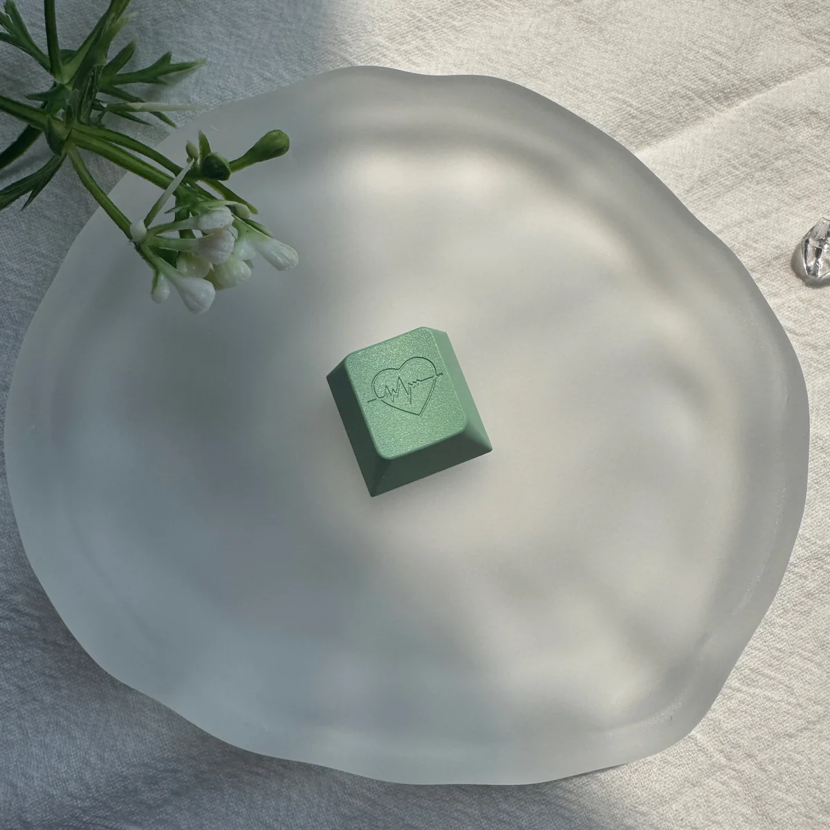 Heart Keycap Green Aluminum product image