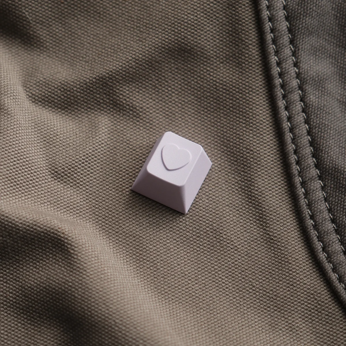 Underside view of Heart Keycap with MX stem compatibility