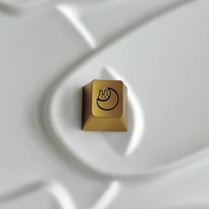 High-Quality Aluminum Moon Rabbit Keycap - Collector's Edition