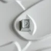 Intricate Moon Rabbit Design on Silver Aluminum Keycap R4