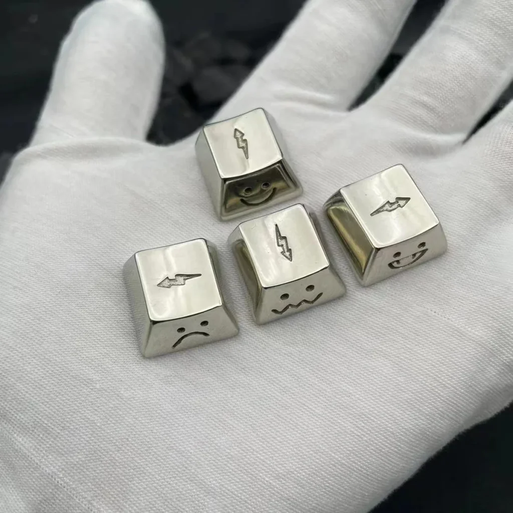 Detail shot of the MX stem compatibility on the underside of the Copper keycap