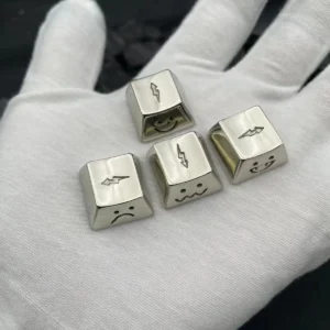 Detail shot of the MX stem compatibility on the underside of the Copper keycap