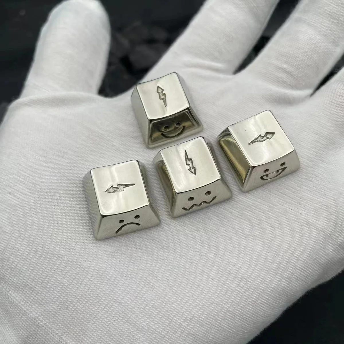 Detail shot of the MX stem compatibility on the underside of the Copper keycap