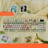 Natsume's Book of Friends PBT Keycap Set featuring Nyanko-sensei and anime characters