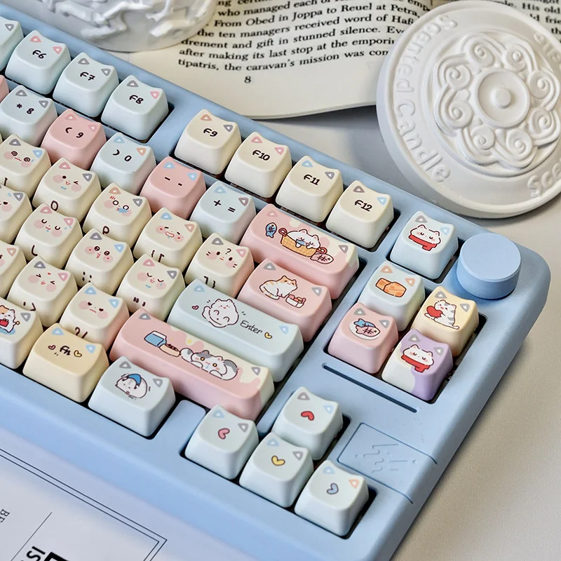 Texture detail of durable PBT plastic keycaps