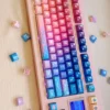 Side view of Pixel Space Keycap Set highlighting Cherry profile ergonomics