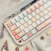Side profile of Pororopedia Loopy Cherry Keycap Exclusive Loopy showing keycap set shape and fit