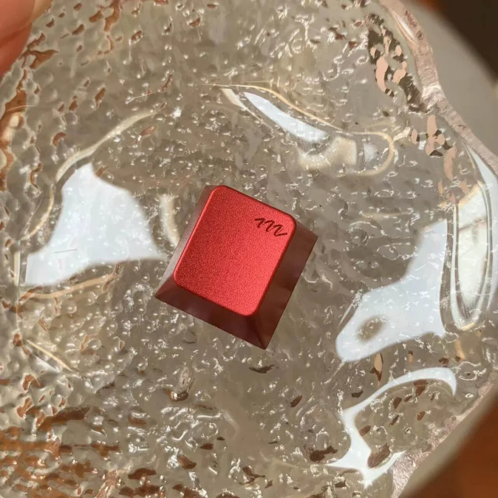 Top-down view of the Red Artisan Keycap texture