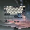 Retro Cgame keycap set packaging with branding