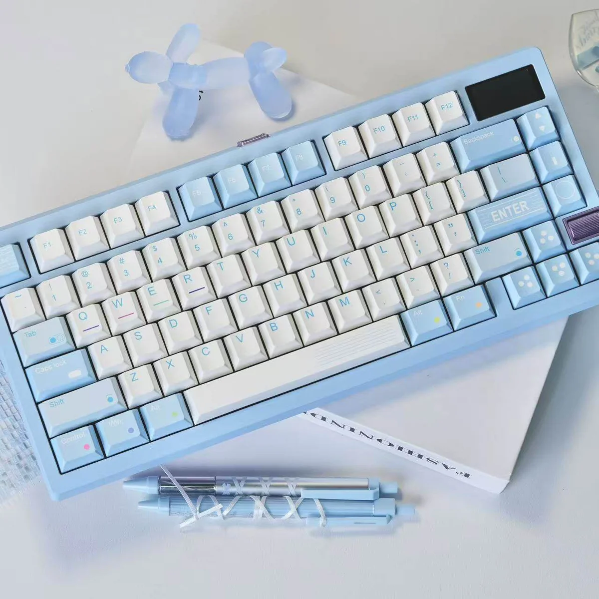 Detail of the durable PBT material texture of Retro Cgame keycaps