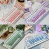 Rose Butterfly PBT Dye-Sub Keycap Set on mechanical keyboard