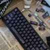 Angled shot of the Rose Keycap Set, demonstrating the ergonomic Cherry profile and PBT material texture.