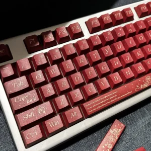 Individual novelty keycaps from the Rose Keycap Set, showcasing unique rose-themed accent keys.