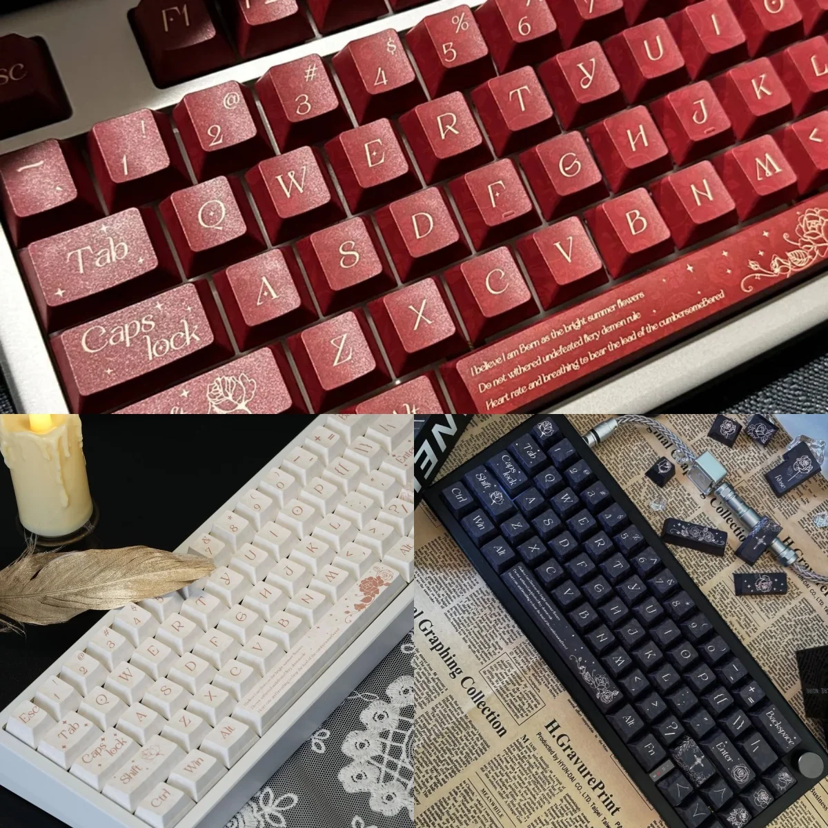 Rose Keycap Set Keyboard Hero product image