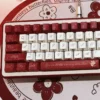 Ergonomic Cherry Profile Rose Series Keycaps for Comfortable Typing