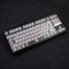 Close-up of Shin-chan character keycap translucent design
