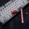 Crayon Shin-chan keycaps showcasing vibrant backlighting