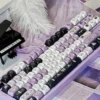 Star Weaver Witch celestial design detail on PBT keycap