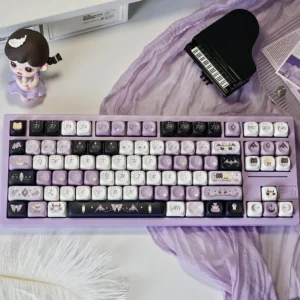 Star Weaver Witch MOA PBT Keycap Set on mechanical keyboard