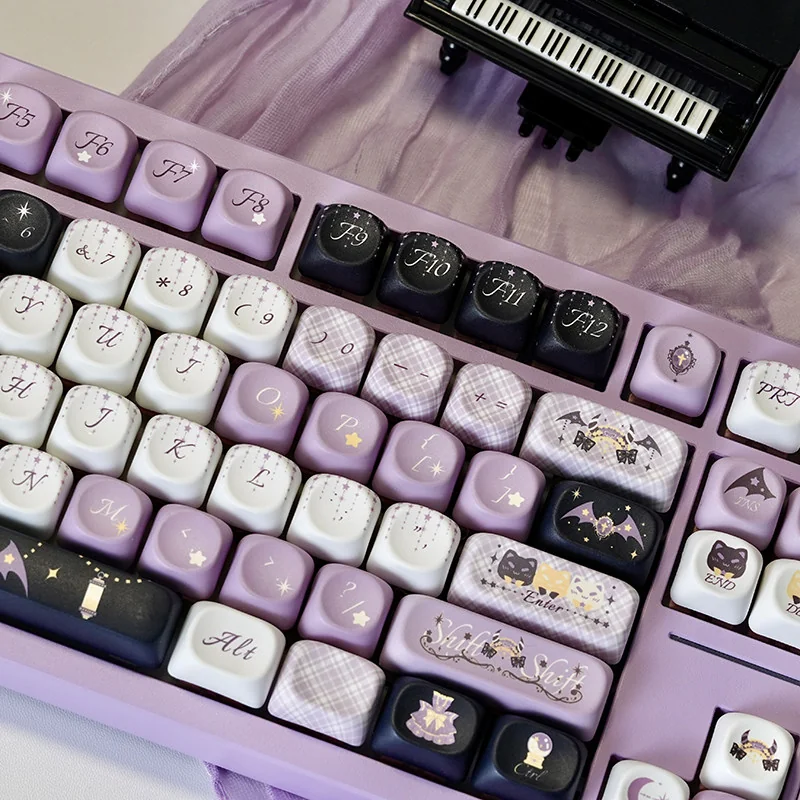 Full layout view of Star Weaver Witch MOA profile keycaps