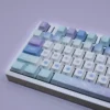 Close-up of Starlight Cherry Keycap Set Durable PBT highlighting details and finish