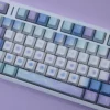 Side profile of Starlight Cherry Keycap Set Durable PBT showing keycap set shape and fit