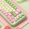 Accent keys from the Strawberry Milk Rabbit set, featuring unique decorative elements