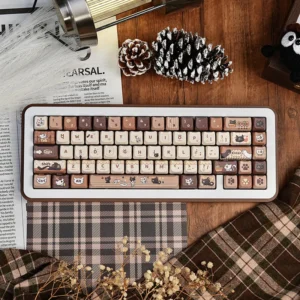 Suzume Daijin Sadaijin PBT Keycap Set on mechanical keyboard