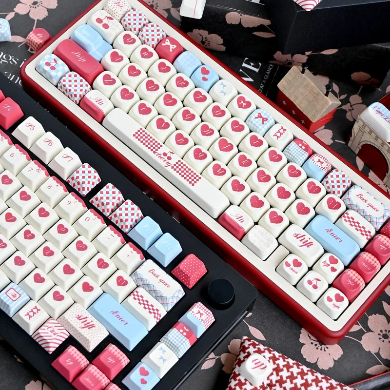 Sweet Cherry Series Keycap Nostalgic 'Mint hero image featuring Sweet Cherry Series Keycap Set