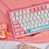 Close-up of Sylveon character art on a keycap, highlighting dye-sublimation quality.