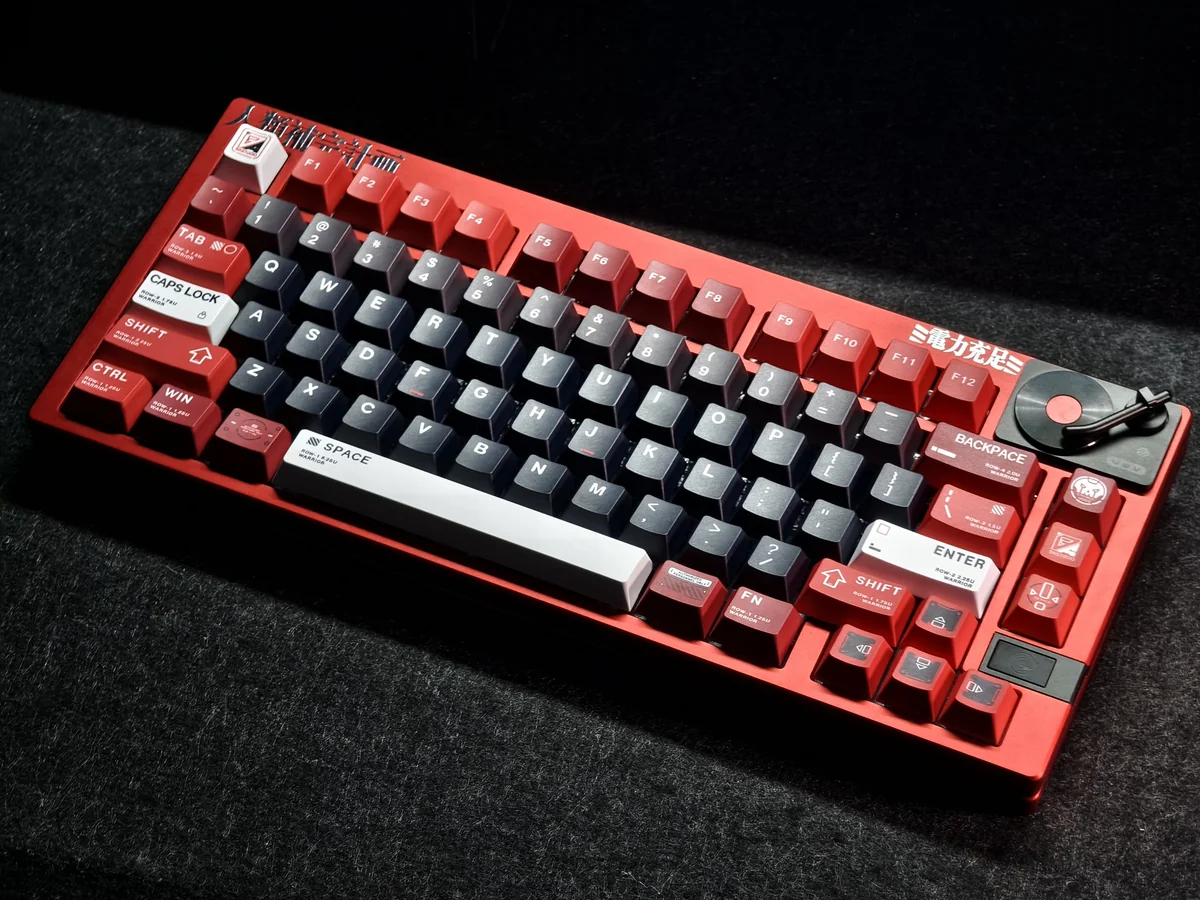 Full layout of 153 Warrior CK2 keycaps, detailed legends