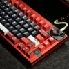 Close-up of Warrior CK2 Dye-sub keycaps, Cherry profile