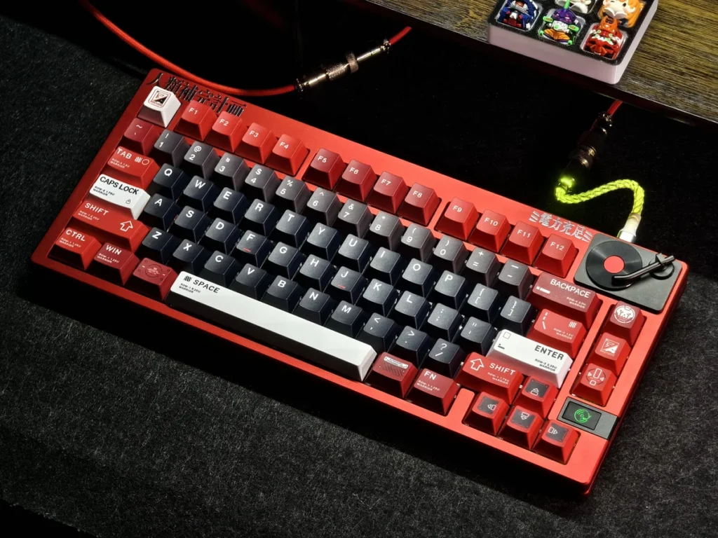 Warrior CK2 PBT Keycap Set on mechanical keyboard, valor theme